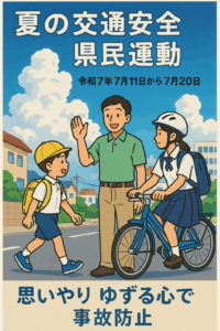 令和７年夏の交通安全県民運動出発式に参加